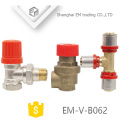 EM-V-B062 válvula de seguridad de ángulo de manija roja para calentador de agua eléctrico